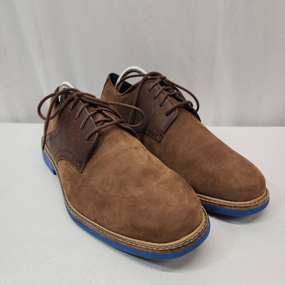 Cole Haan Brown Oxfords with Blue Sole